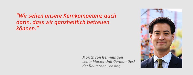 Moritz von Gemmingen, Leiter Market Unit German Desk der Deutschen Leasing