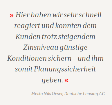 Meiko Nils Oeser, Deutsche Leasing AG