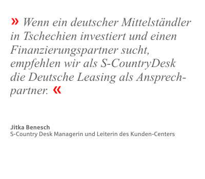 S-Country Desk empfiehlt die Deutsche Leasing als Finanzierungspartner